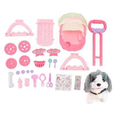 Imagem de RiToEasysports Carrinho de Boneca de bebê Carrinho de Plástico para Meninas de 3 a 7 Anos, Brinquedo de Simulação Com Rodas Resistentes e Opção de Bateria AA para Diversão Interna e Externa (#12)