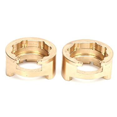 Imagem de CUOFYUNL 1 par universal RC contrapeso de tampa de engrenagem de latão para carros TRX6 1/10 RC