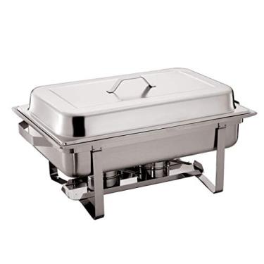 Imagem de Rechaud banho-maria 9 Litros duplo com 2 Cubas 1/2, 433-02, Euro Home