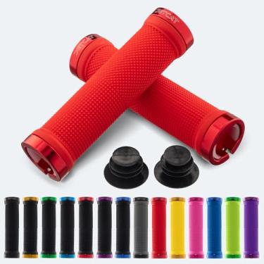 Imagem de JETCAT Pegas de bicicleta, manoplas de guidão de bicicleta, guidão de mountain bike, manoplas MTB, punhos de bicicleta BMX, alça de bicicleta Hrips para ebike/scooter/adulto, pegadores de guidão de