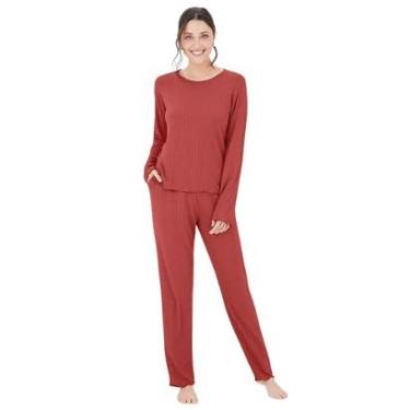 Imagem de Pijama Longo Feminino Canelado Malwee 1000126865-Unissex