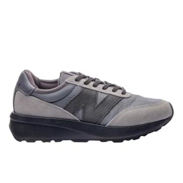 Imagem de Tênis Masculino New Balance 370v1 Original Preto Cinza (BR, Adulto, Numérico, 38)