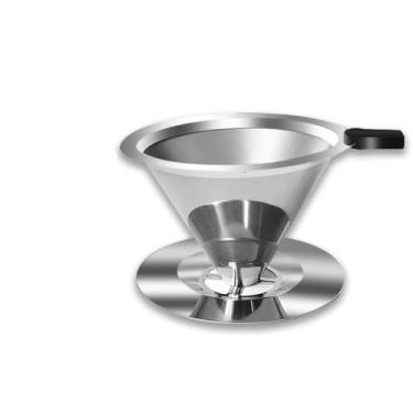 Imagem de Filtro de Café Permanente de Aço Inoxidável, Filtro Reutilizável Sem Papel para Cafeteira Italiana e Coador de Café, Filtro Sustentável para Preparo de Café, Ecológico e Fácil de Limpar