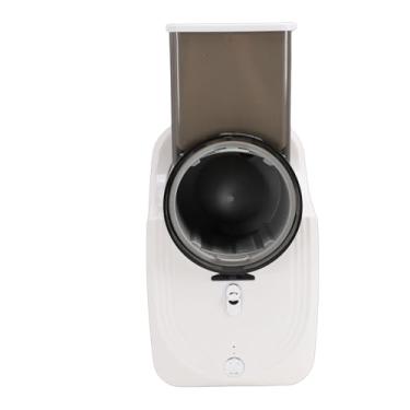 Imagem de Yosoo Ralador Elétrico de Vegetais, Lâminas de Aço Inoxidável, Cortador Rápido de Salada, 5 Lâminas Intercambiáveis, Função de Parada Automática