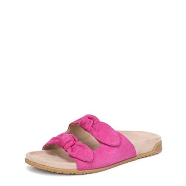 Imagem de Vionic Sandália feminina Elara Slide, Camurça violeta rosa, 8 Wide