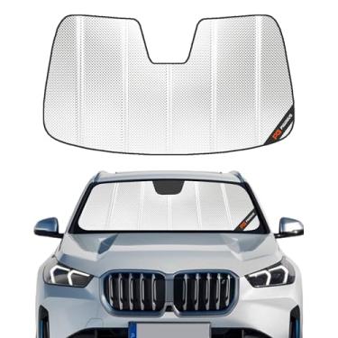 Imagem de Pigenius Para-brisa para BMW X1 2016-2022. Película de alumínio refletiva para janela frontal - BLAZBLOCK