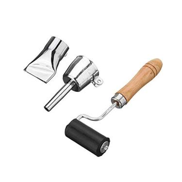 Imagem de Saldador de ar quente industrial 1080W com temperatura ajustável tocha calor 2 bicos e rolo para componentes eletrônicos