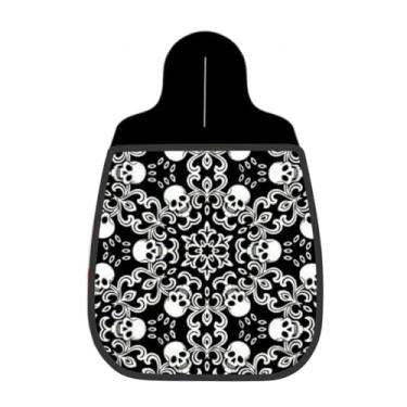 Imagem de Lixeira De Carro Organizador Lixinhocar Caveiras Mandala Gótica