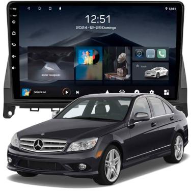 Imagem de Multimídia Adak 9P Classe C C 180 C 180 K C 200 C 200K C 250 C 300 C 350 C 63 AMG 2008 a 2011 2+64GB Quadcore Carplay Android Auto Gps