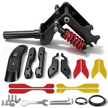 Imagem de Felixstory Kit de substituição de suspensão frontal de scooter elétrica para scooter Segway Ninebot F2 F2Plus F2pro F25 F30 F40 D18 D28 Kickscooter, com para-lamas e adesivo refletivo, absorção de