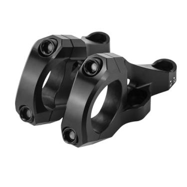 Imagem de Compatível com guidão de bicicleta DH/AM/FR MTB, fabricado em liga de alumínio CNC para downhill, com montagem direta de 31,8 mm, ideal para ciclismo BMX e ultraleve.(Black)