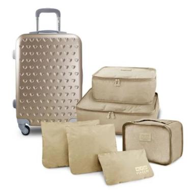 Imagem de Mala de Viagem Bordo Pequena de Mão Cabine Rígida ABS 10 KG Aprovada A