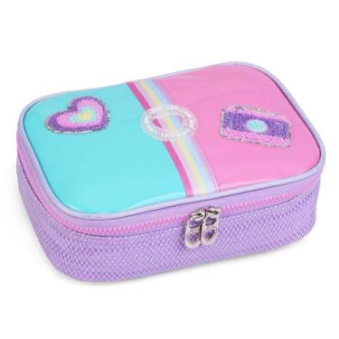 Imagem de Estojo Grande Box Escolar Menina Bolsinha Just Holografico - Denlex, R