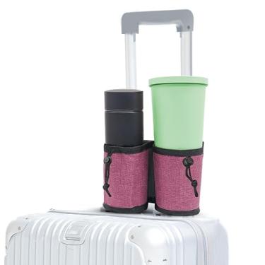 Imagem de Bolsa para Bebidas de Viagem Bagagem Porta-Copo Caddy Café com Mochila Ajusta Todos os Cabos Mala Sua Mão