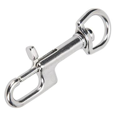 Imagem de KIMISS Adequado para Clipes de Pressão de Extremidade única de Aço Inoxidável - Ganchos de Pressão Com Parafuso de Olhal para Mergulho, Caiaque e Atividades Ao Ar Livre (90mm)