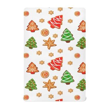 Imagem de Wassud Lençóis de berço respiráveis com tema natalino, capas de colchão de berço com elástico 71 x 132 cm, lençol de bebê neutro para meninos e meninas para berço padrão