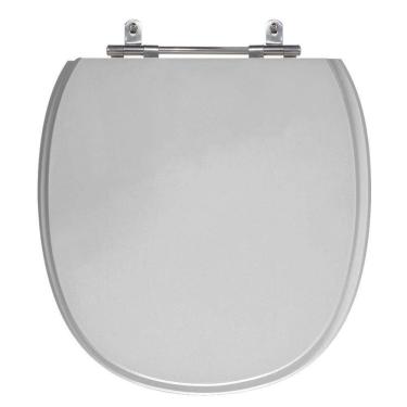 Imagem de Assento Laqueado Massima Cinza Claro Tampa Vaso Incep Mdf