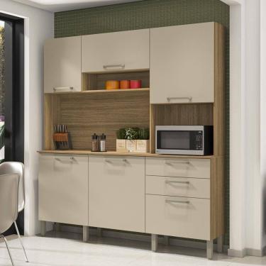 Imagem de Armario de Cozinha Compacta 6 Portas 2 Gavetas Italia