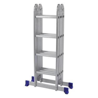 Imagem de Escada Articulada 16 Degraus 4x4 Em Alumínio Mor