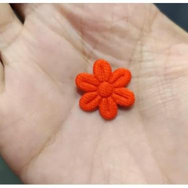 Imagem de Tiara Jardim Encantado com Flores Borboleta e Pérolas (Laranja e off)