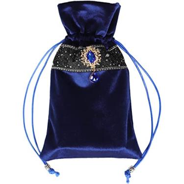 Imagem de DOARLUO Milky Way Galaxy Tarot Cards Fabric Bag 5 x 8 Inch Jewelry Pouch Tarot Card Bag Dice Bag Pouch Dungeons and Dragons Accessories, Runes & Jewelry I Travel & Gift Bag (Blue)