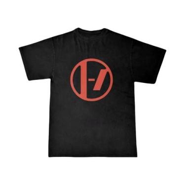 Imagem de Camiseta Casual Vintage Unissex Oversized Twenty One Pilots Band Rappe