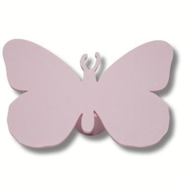 Imagem de Puxador de Gaveta Decorativo - Borboleta - Kit 2 unidades cor:Rosa - E