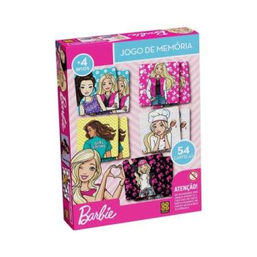Imagem de Jogo da Memória Barbie c/ 27 pares de Cartelas +4 Anos Grow - 04171