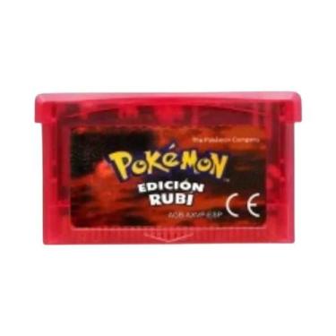 Imagem de Cartucho De Jogo Pokémon GBA 32 Bits, Jogos De Vídeo Emerald, Fire Red