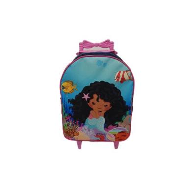 Imagem de Mochila escolar no carrinho Pequena Sereia - DB