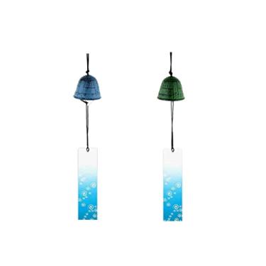 Imagem de WeiLaiKeQi Conjunto de 2 Sinos de Vento em Estilo Japonês, para Decoração de Casa, Jardim E Pátio.