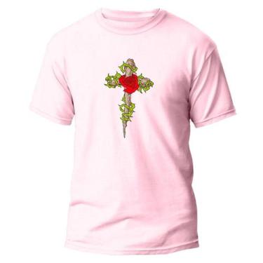 Imagem de  Camiseta Algodão Premium Estampa Digital Rosa de Espinho - Pavesi, Ro