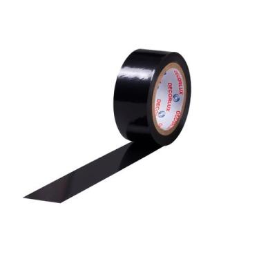 Imagem de Fita Isolante 18 mm x 20 m Preta - Durável, Flexível e Fácil Aplicação