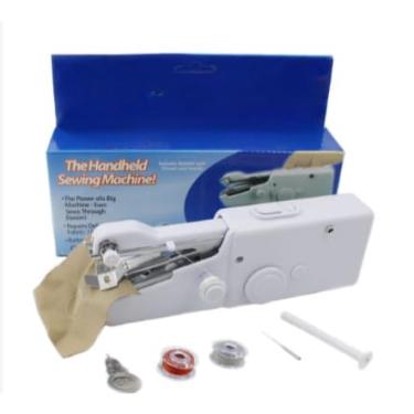 Imagem de Mini máquina de costura portátil alimentada por bateria