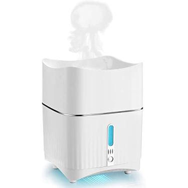 Imagem de Umidificador de Névoa Fria Ring com Spray em Forma - Difusor Óleos Essenciais Umidificadores Pequenos para Quarto Econômico Espaço Super Silencioso Lu