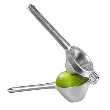 Imagem de Espremedor De Limão De Alumínio Super Prático Para Casa E Cozinha 17 cm metal anti ferrugem estração maxima
