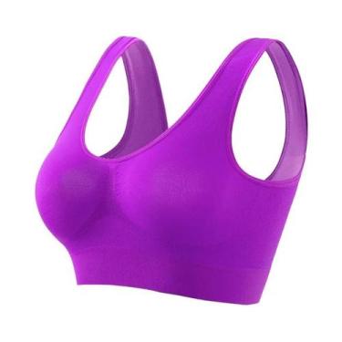 Imagem de Sutiã Esportivo Sem Costura Com Efeito Push-Up Para Mulheres, Sem Aram