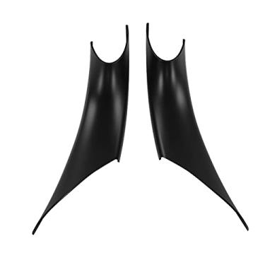 Imagem de Guarnição de puxador de porta, 2 peças de capa de puxador de maçaneta interna, acabamento de puxador de maçaneta interna, substituição para 3 séries F80 M3 Sedan 2012-2015 M3 (preto)