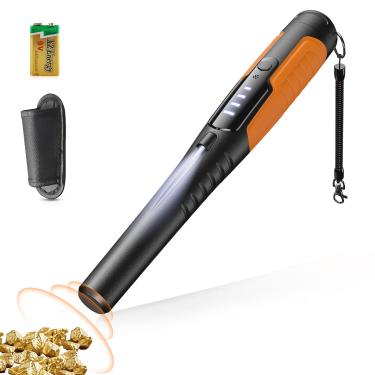 Imagem de JKUSS Pinpointer detector de metais, sonda localizadora Search Treasure com visor LCD, varinha profissional à prova d'água portátil com 4 modos para detector de metais adultos, crianças
