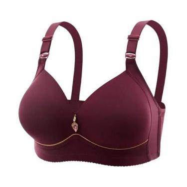 Imagem de Sutiã De Maternidade plus Size Respirável Com Bojo Franzido, Sem Aro, 