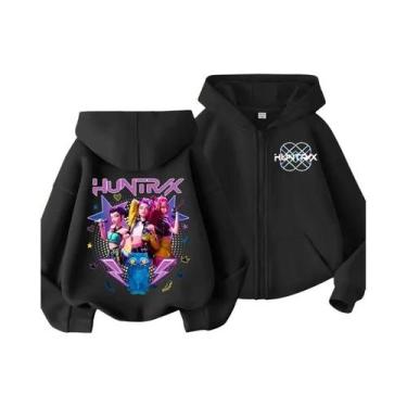 Imagem de Moletom K Pop Demon Hunters Para Crianças, Jaqueta Com Zíper Estampada