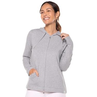 Imagem de Coolibar Moletom feminino com capuz FPS 50+ à beira-mar – Protetor solar