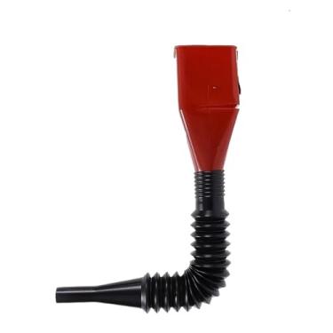 Imagem de Funil durável 2 em 1 com filtro, ideal à prova de derramamento de reabastecimento sem esforço, carros e motocicletas - transferência de óleo e água e combustível (vermelho)