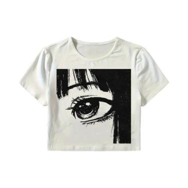 Imagem de Top Camisola Estilo Retro Hip-Hop Y2K Feminino Primavera Verão Versáti