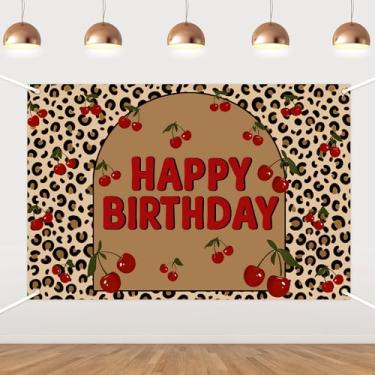 Imagem de Fundo de leopardo, cenário de feliz aniversário, festa de aniversário chique de leopardo, decoração de cabine de fotos para meninas selvagens, tema safári, artigos de festa de aniversário