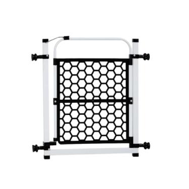 Imagem de Portão para Pet e Grade para Cachorros 78cm a 83cm Cercado de Proteção Ajustável(Branco)