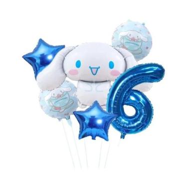 Imagem de Conjunto De Balões De Cartoon De 32 Polegadas 6pcs Kuromi My Melody Ci