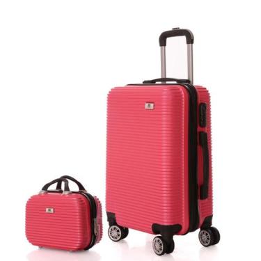 Imagem de Mala de Bordo Viagem Pequena ABS - (55 x 35 x 22cm) Com Frasqueira de 