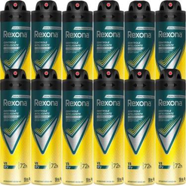 Imagem de Kit Desodorante Aerosol Rexona V8/Amarelo 150ml - 12 Unidades
