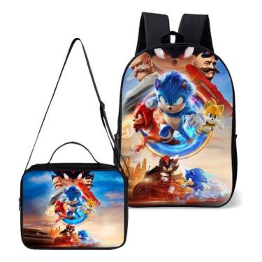 Imagem de Mochila Simples Com Lancheira Termica Kit Escolar Estampa Infantil Gam